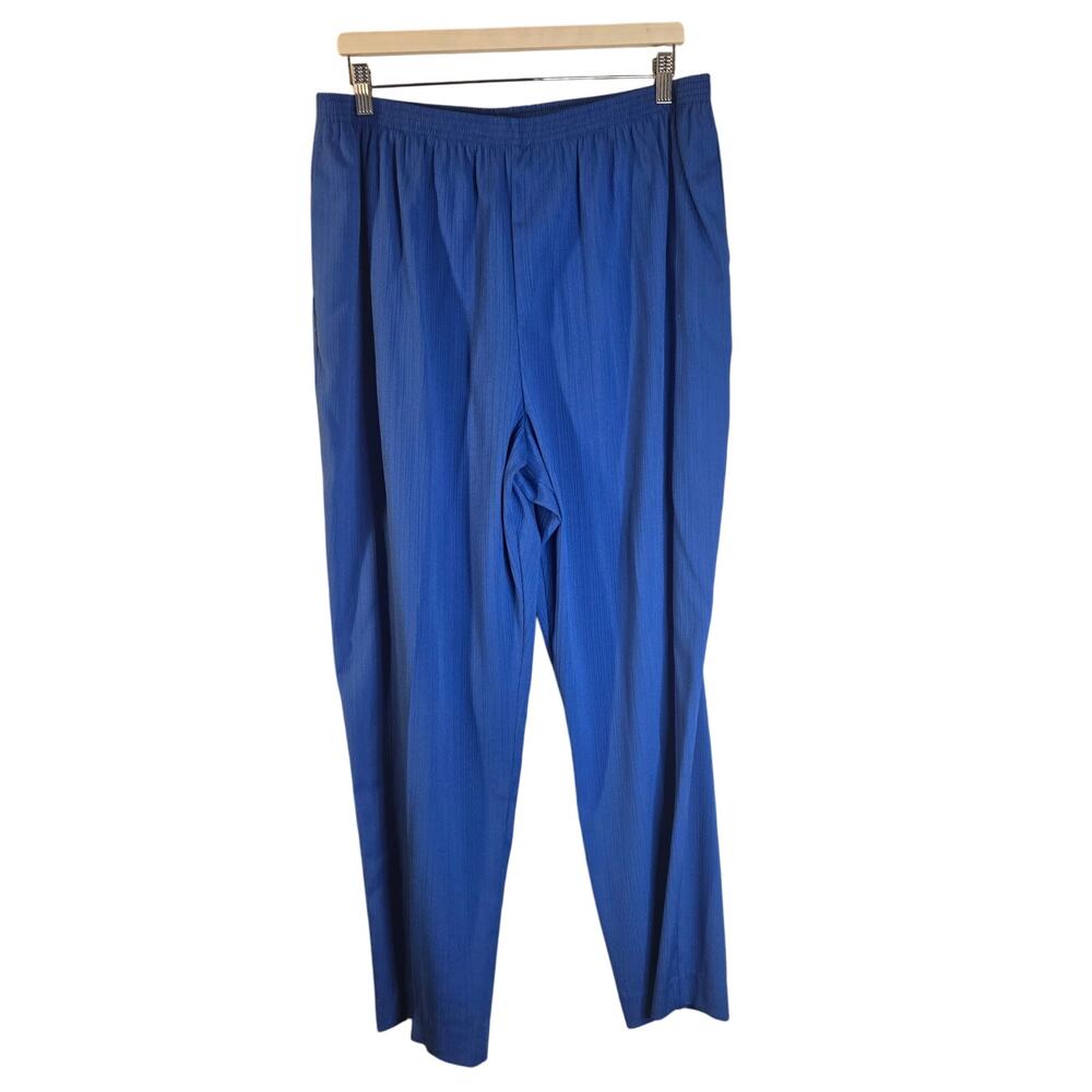 GW Royal Blue Straight Leg Pants - 20W - Comfort Career Trouser [0414]